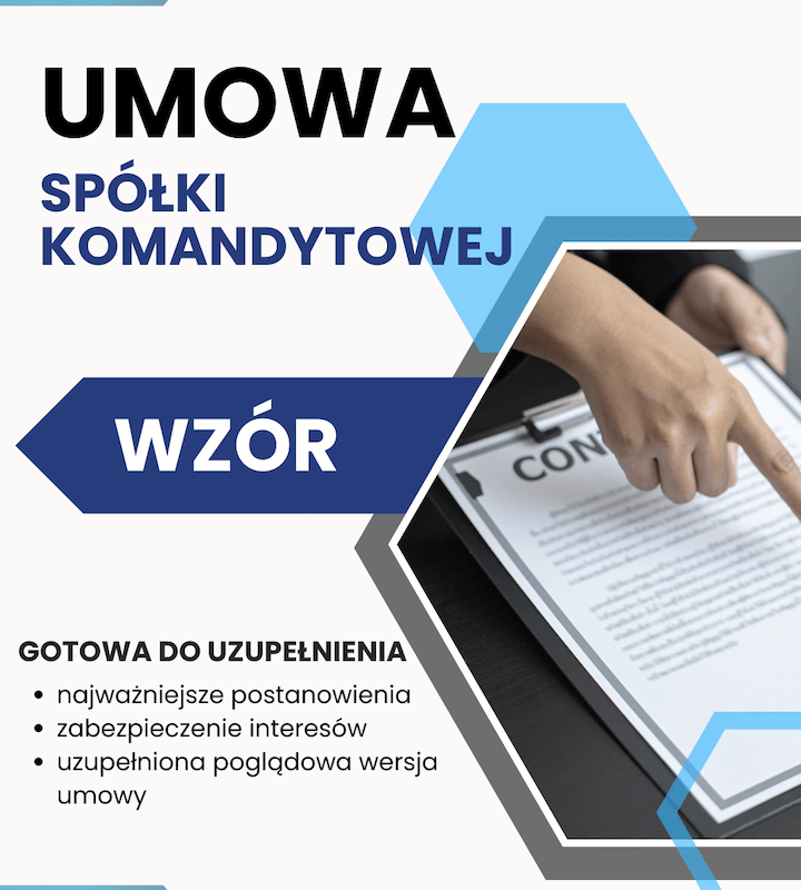 Umowa spółki komandytowej wzór